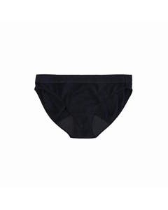 Saalt Volcanic Black L Cotton Bikini Period Underwear
