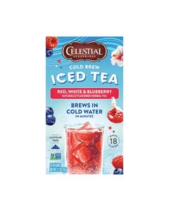 Celestial Seasonings Red White Blueberry Cool Brew Tea