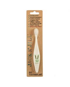 Jack n' Jill Kids Bunny Bio Toothbrush with Compostable & Biodegradable Handle
