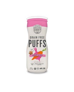 Serenity Kids Carrot and Beet Grain Free Baby Puffs with Olive Oil 1.5 oz