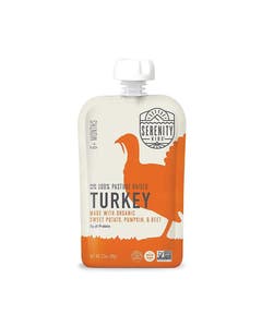 Serenity Kids Turkey Baby Food Pouch with Organic Sweet Potato, Pumpkin and Beets 3.5 oz