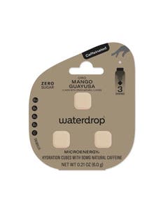 Waterdrop Microenergy ORO (Mango + Guayusa + Guava) Water Flavor Drops 3 cubes/servings
