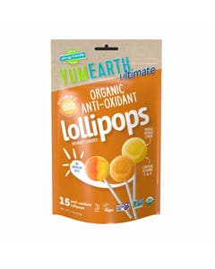YumEarth Ultimate Organic Antioxidant Lollipops 3.3 oz. bag (15 count)