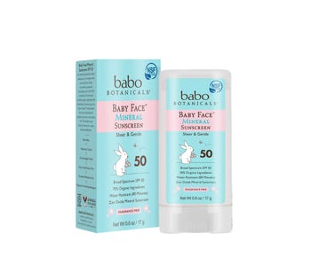 Babo Botanicals Baby Face Mineral Sunscreen Stick SPF 50 0.6 oz.