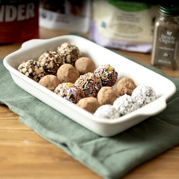 Dark Chocolate Truffles 4 Ways 