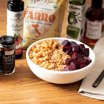 Cranberry Balsamic Farro Salad