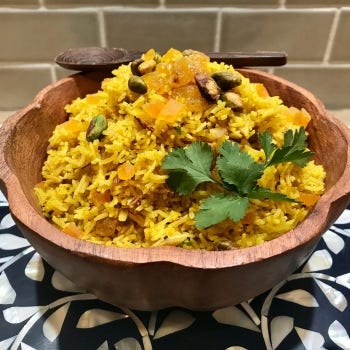 Instant Pot Fruit & Nut Yellow Mediterranean Rice