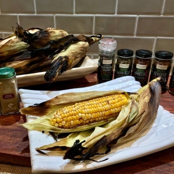 Midwest Grilled Corn On The Cob With Herb & Spiced Drawn Butters