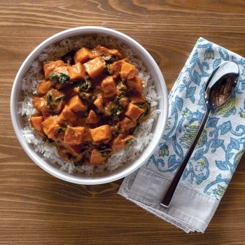 Sweet Potato & Spinach Coconut Curry