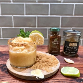 “Tequila Shot” Pineapple Peach Chili Lime Frozen Margarita