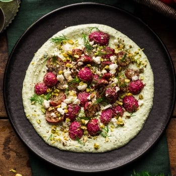 Roasted Radishes With Herbed Whipped Feta