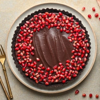 Chocolate Pomegranate Tart