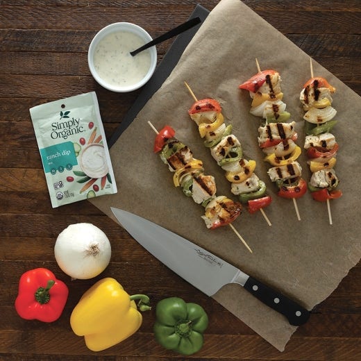 Grilled Ranch Chicken Skewers Grilled Ranch Chicken Skewers