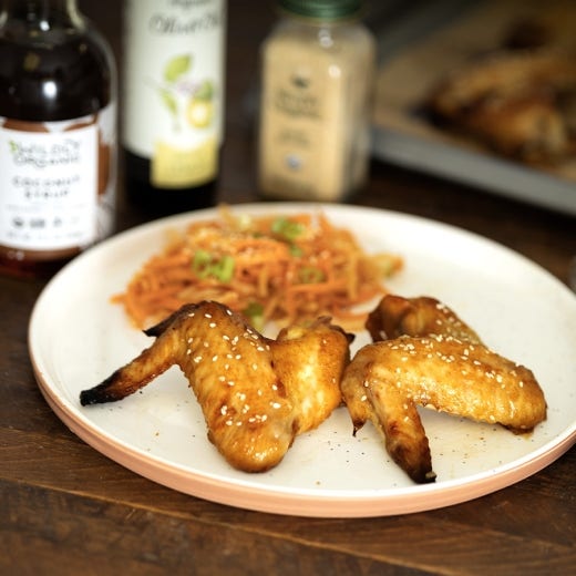 Oven-Baked Garlic Soy Chicken Wings