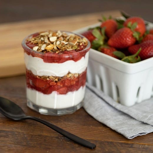 Roasted Strawberry Parfait Roasted Strawberry Parfait