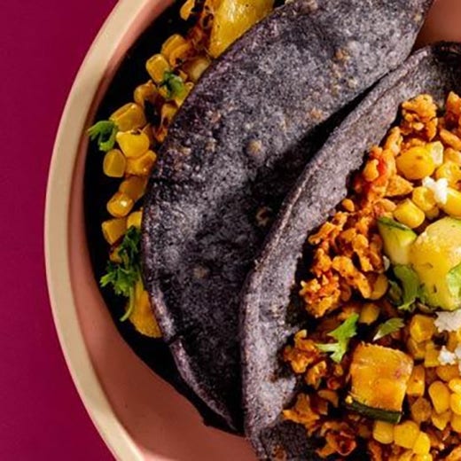 Zucchini & Roasted Corn Tacos