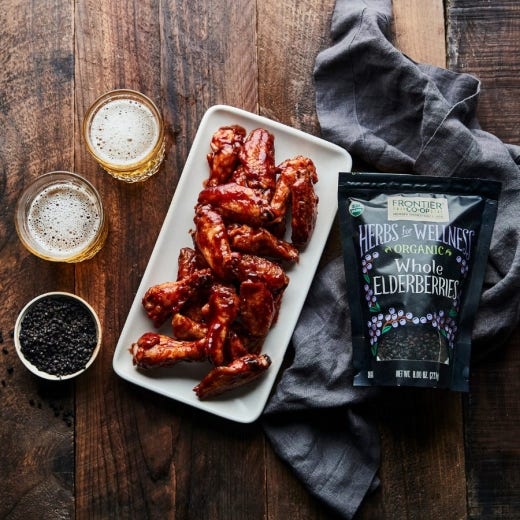 Elderberry BBQ Baked Chicken Wings Elderberry BBQ Baked Chicken Wings