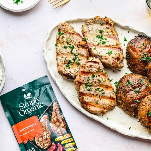 Chimichurri Grilled Pork Chops