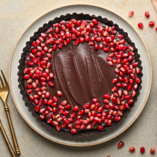Chocolate Pomegranate Tart Chocolate Pomegranate Tart