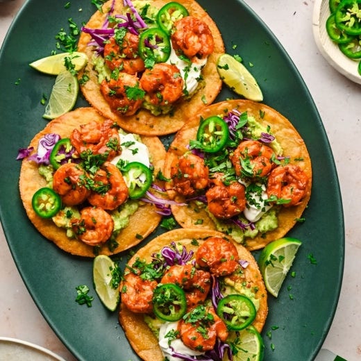 Shrimp Tostadas Shrimp Tostadas
