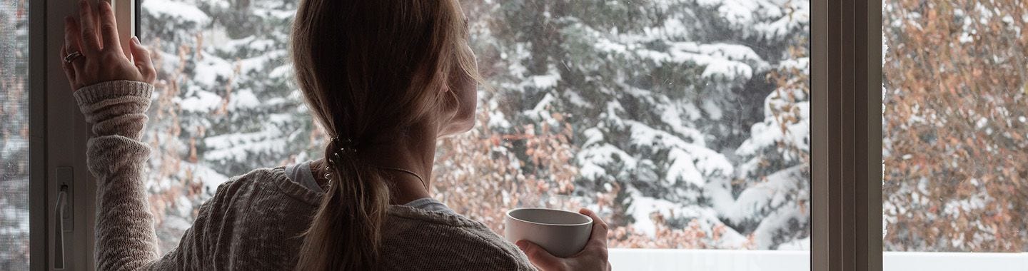 Woman drinking tea